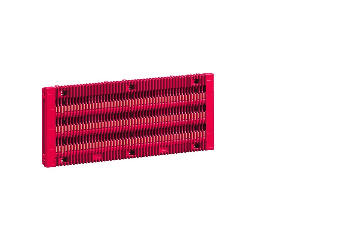 RX RiLineX board 550 A, 3-pole, including busbars E-Cu 30x5 mm, 60 mm bar centre distance, W: 505 mm