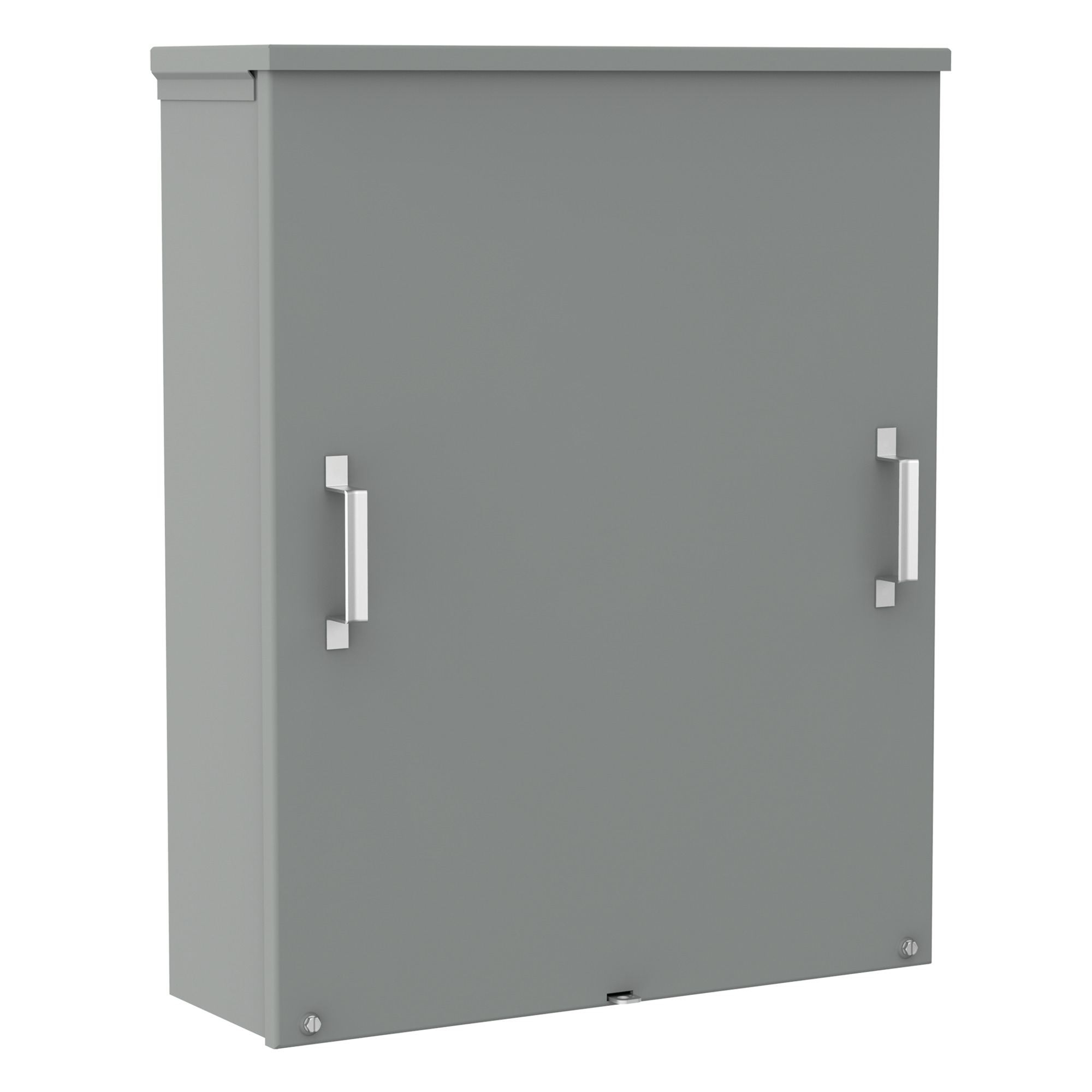 Screw-Cover Drip-Shield Type 3R With Knockouts, 24x24x10, Gray, Steel