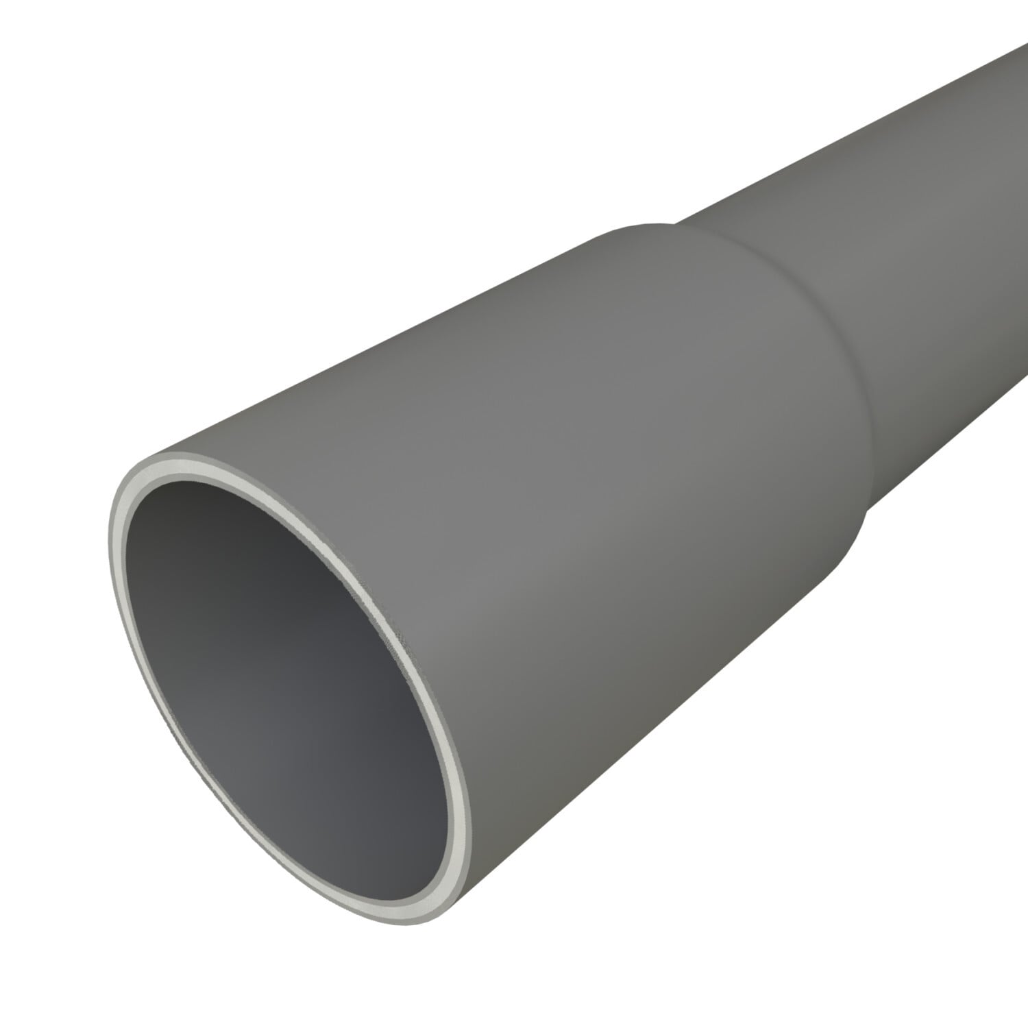 4 in x 20 ft PVC Schedule 40 Conduit Belled End, Cellular Core