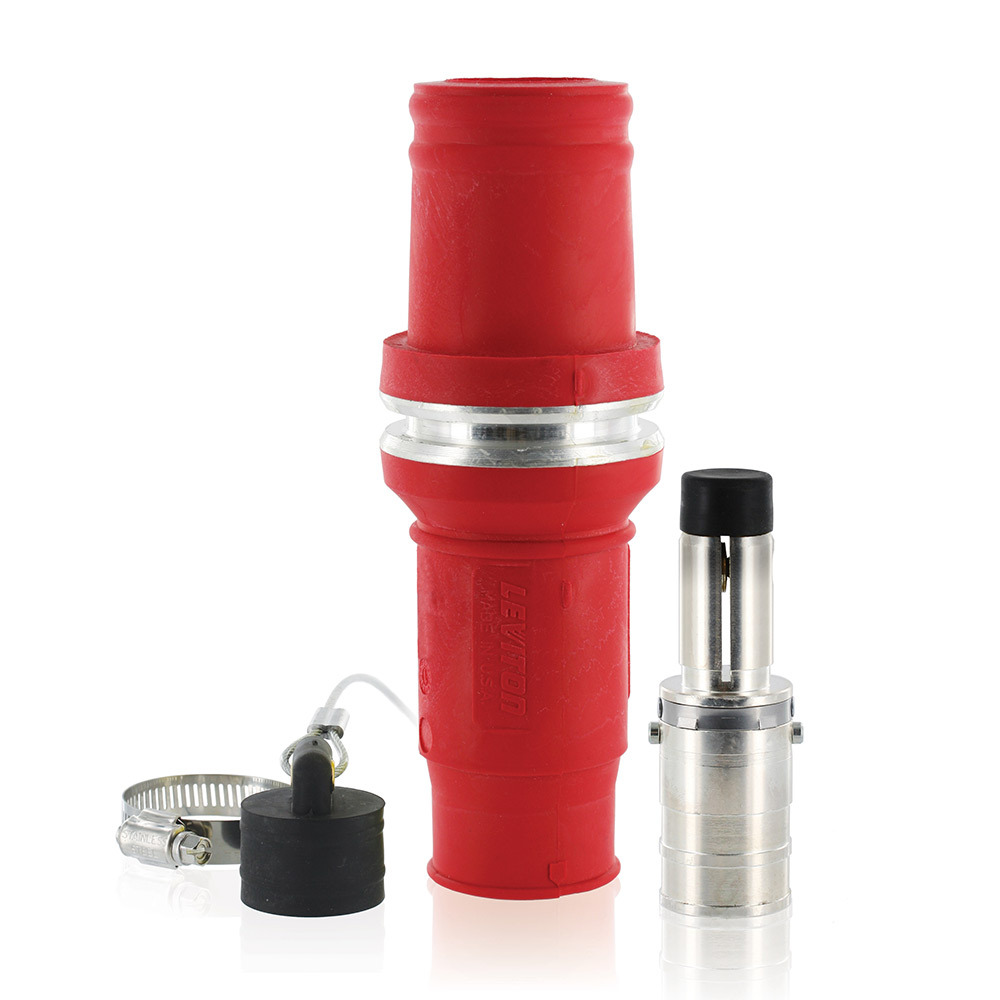 Complete Male Plug (Insulator, Male Contact, & Dust Cap), Crimped, 777 MCM Cable, 1135Amp Max., 1000Volt, 49 Series, Industrial Grade, Rhino-Hide Single Pole Connector - RED