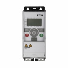 Eaton M-Max Series Adjustable Frequency AC Drives Basic Controller, Full version, AA software design series, EMC filter, FS3 frame, 380-480V, 460V, IP20 enclosure rating, 10 hp, 14A output, 18.7A input, Three-phase in, three-phase out