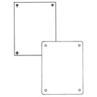 14 gauge steel white back pane, 27 Inches x 21 Inches