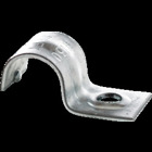 Jiffy Clip, One Hole Strap, Fits 1-1/4" EMT Conduit & 1-1/2" Tubing, Zinc Plated