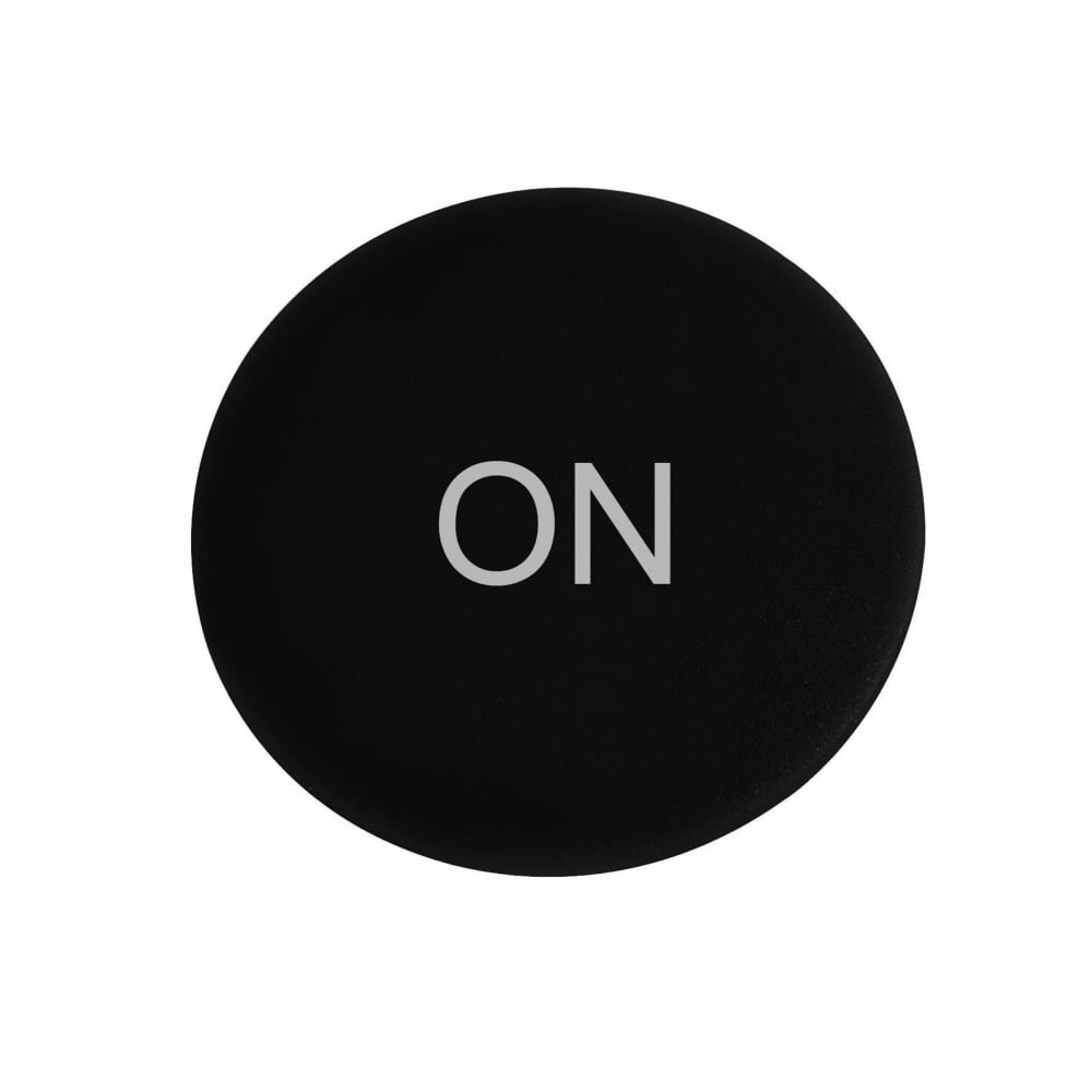 Eaton M22 pushbutton button plate, M22 Button Plate, 22.5 mm, Flush, Non-illuminated, Button: Black, Inscription: ON/ GB6, IP67, IP69K, NEMA 4X, 21