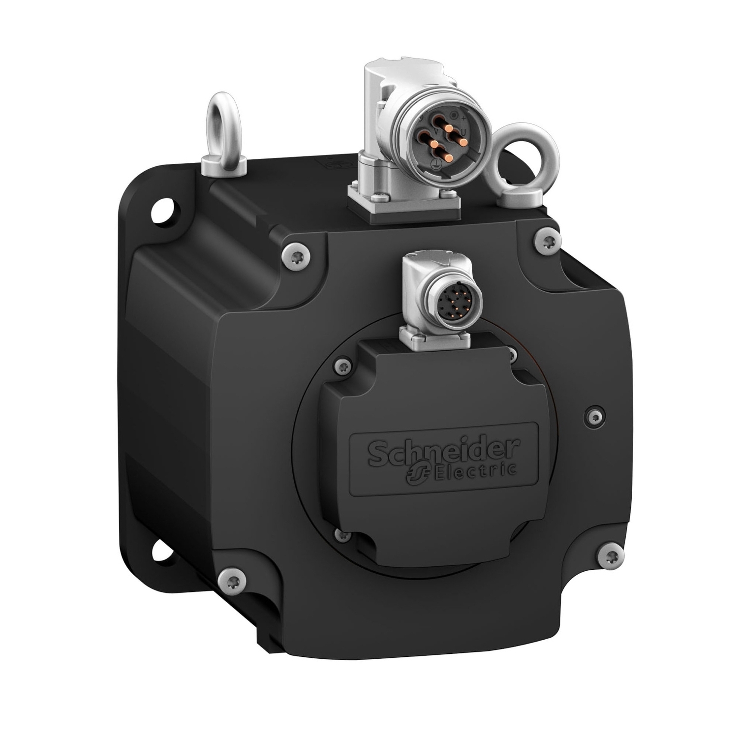 servo motor BMH, Lexium 32, 48Nm, 4000rpm, keyed shaft, with brake, IP65, IP67, 128 multiturn encoder