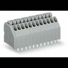 PCB terminal block; push-button; 0.5 mm; Pin spacing 2.5 mm; 13-pole; Push-in CAGE CLAMP; 0,50 mm; gray