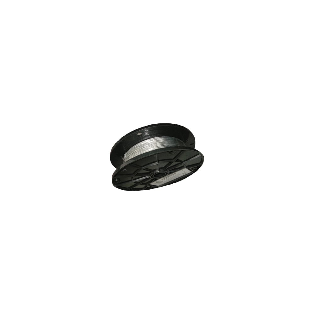 500 ft roll of .080 galvanized braided wire. 75lb capacity.