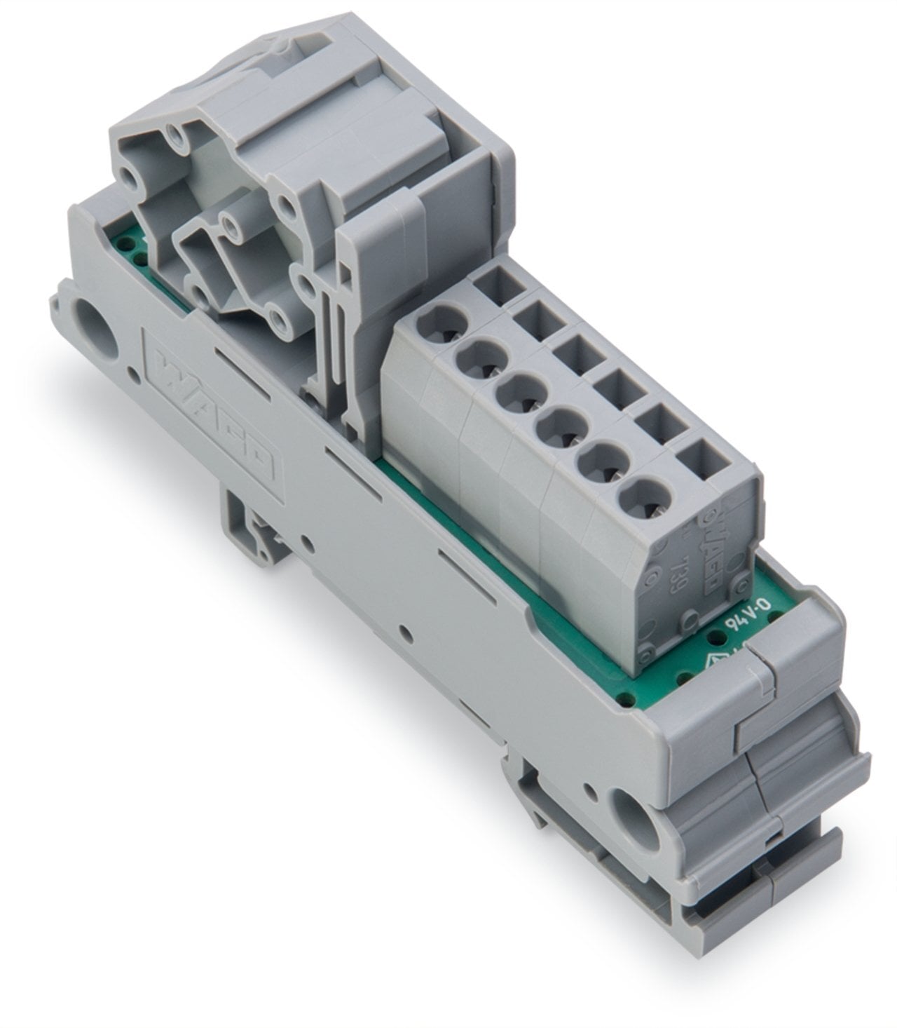 Potential distribution module; 1 potential; with 1 input clamping point; Conductor cross-section up to 16 mm; with 6 output clamping points; Conductor cross-section up to 2.5 mm