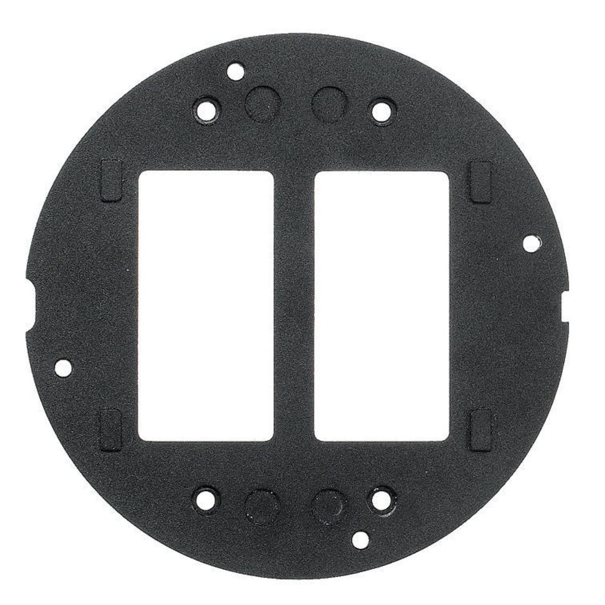 In-Floor Delivery Systems, SystemOne, Sub-Plate, Dual StyleLine Decorator Openings, Black