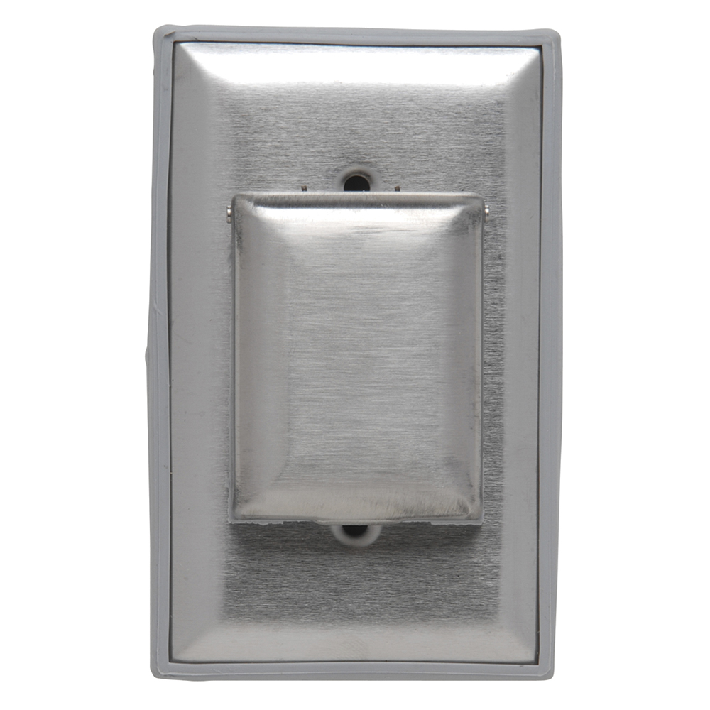 Wall Plate, Dustproof Stainless Steel Cover, 1 Toggle, 1 Small Cover, Vertical 1 Gang Plate