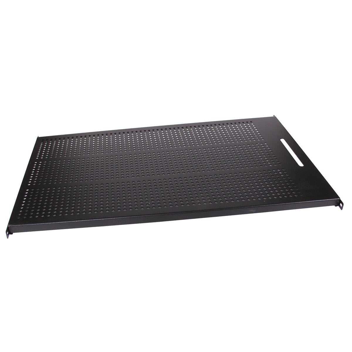 Cabinet Accessories, Fixed Shelf, Perforated, Black