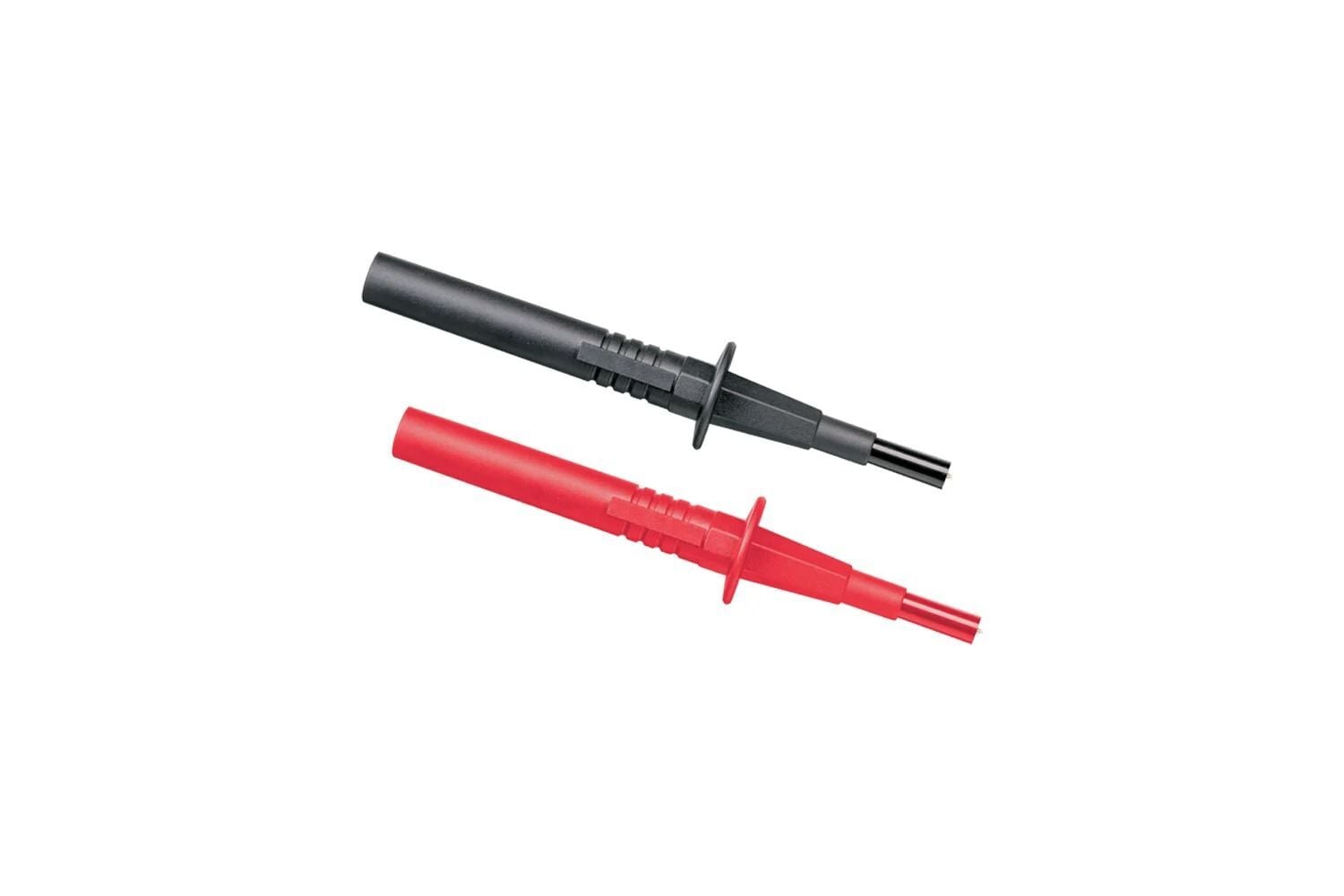 Fused test probe set for use with 4mm shrouded test leads such as FLUKE TL224.  Operating temperature -0 Deg to 40 Deg / max 80 PCT relative humidity.