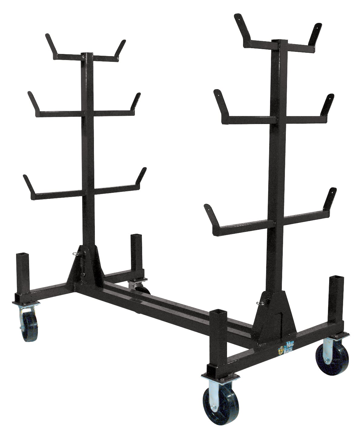 The Sumner* Mac Rack is a mobile jobsite conduit and pipe storage cart