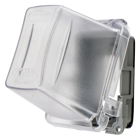 Bryant Wiring Devices, Wallplates and Boxes, Weatherproof Hood, 1-Gang,Vertical Mount, Deep, Gray