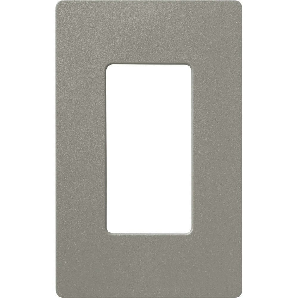 Claro Wallplate, Satin Finish, Single-gang in cobblestone