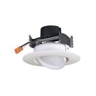7 Watt LED Directional Retrofit Downlight - Gimbaled - 4 In. - 2700K - 40 Degree Beam Spread - 120 Volts - Dimmable - White Finish