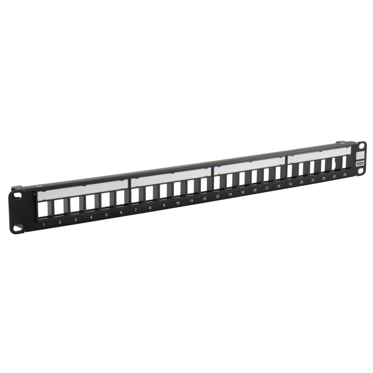 Patch Panel, Jack, Unloaded, 24-Port,19" W X 1.75" High