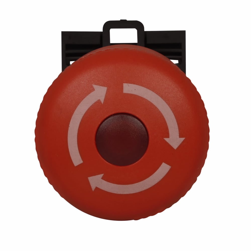 Eaton M22 Modular Twist-to-Release Emergency Stop Operator, 22.5 mm, 35 mm Pushbutton, Twist-to-Release, Illuminated, Button: Red, IP69K, IP67, NEMA 4X, 13, Light 100,000 hours, Button 100,000 Operations