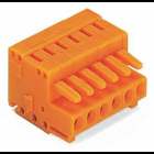 1-conductor female connector; CAGE CLAMP; 1.5 mm; Pin spacing 3.81 mm; 4-pole; 100% protected against mismating; 1,50 mm; orange