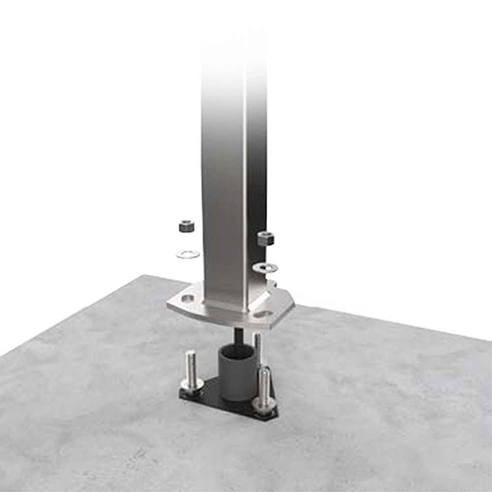 BOLLARD CONCRETE MOUNTING KIT TO BE USED WITH EVR-GREEN 4000 CHARGING STATIONS. USED WHEN CASTING INTO NEW CONCRETE OR ONTO AN EXISTING CONCRETE SURFACE.