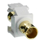 BNC QuickPort Adapter, Gold-Plated, White
