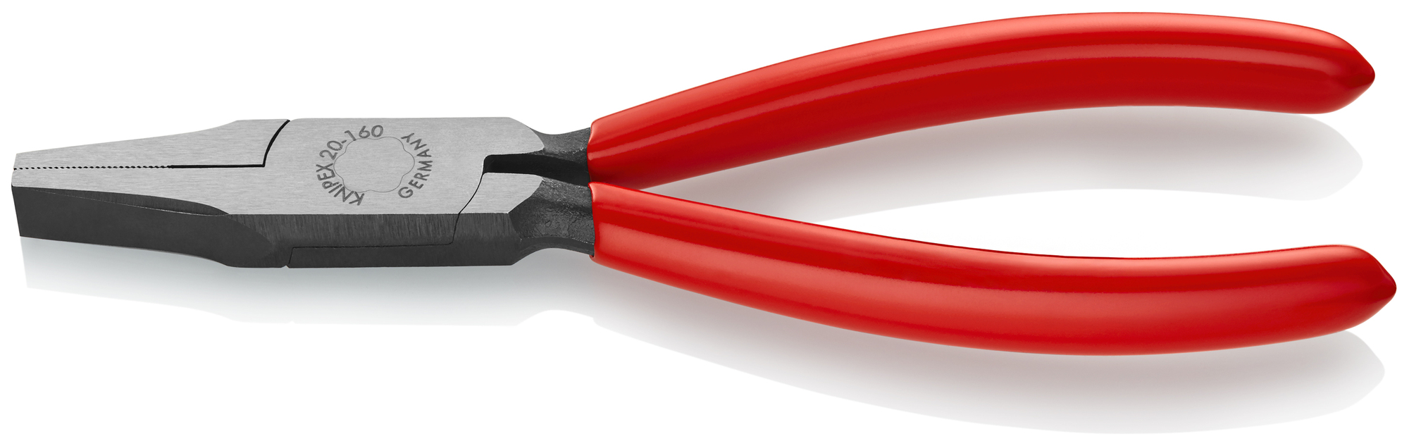 Flat Nose Pliers, 6 1/4 in., Non-Slip Plastic