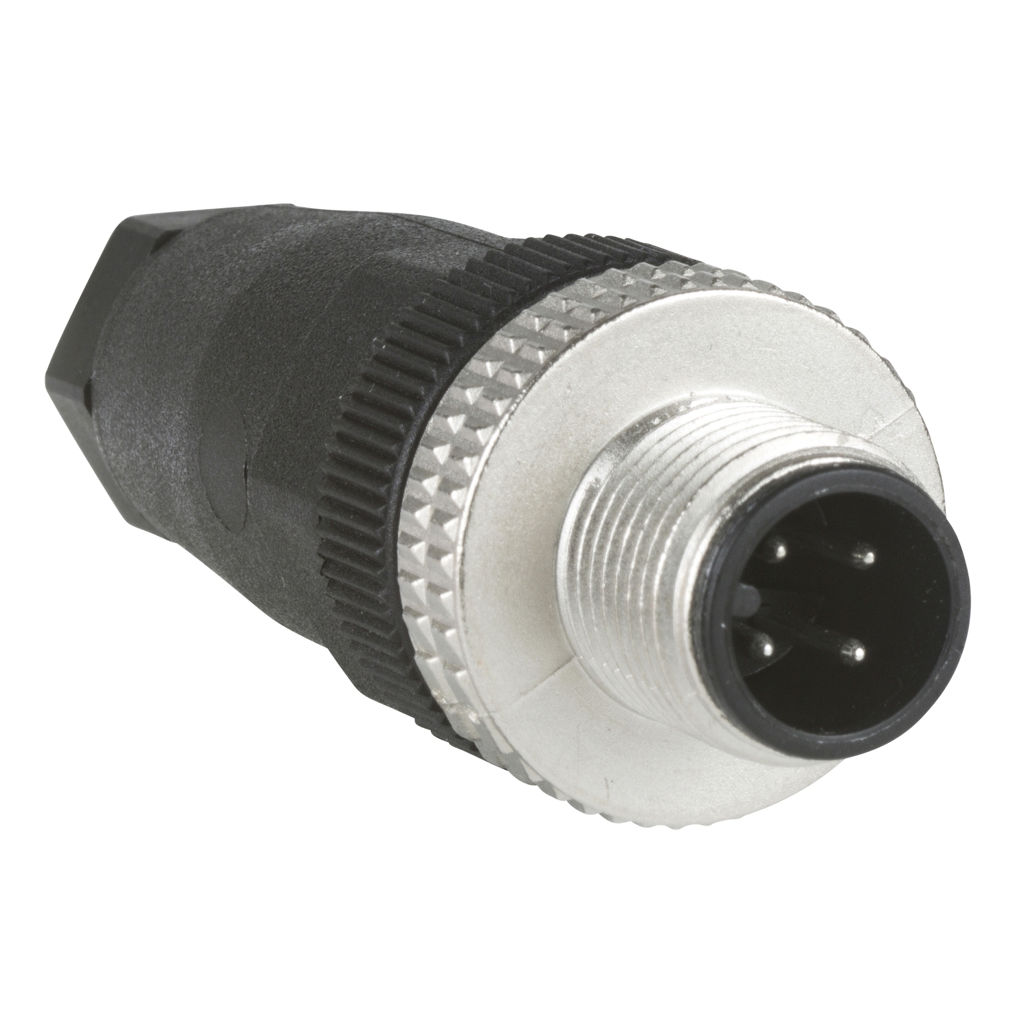 Male, M12, 4 pin, straight connector, cable gland Pg 7