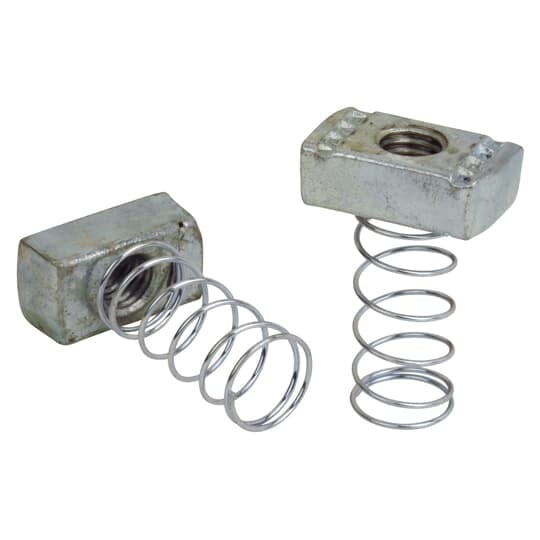 Nut, Spring, Size 5/8 Inch, Steel, For use with A and C Series Channel and Inserts