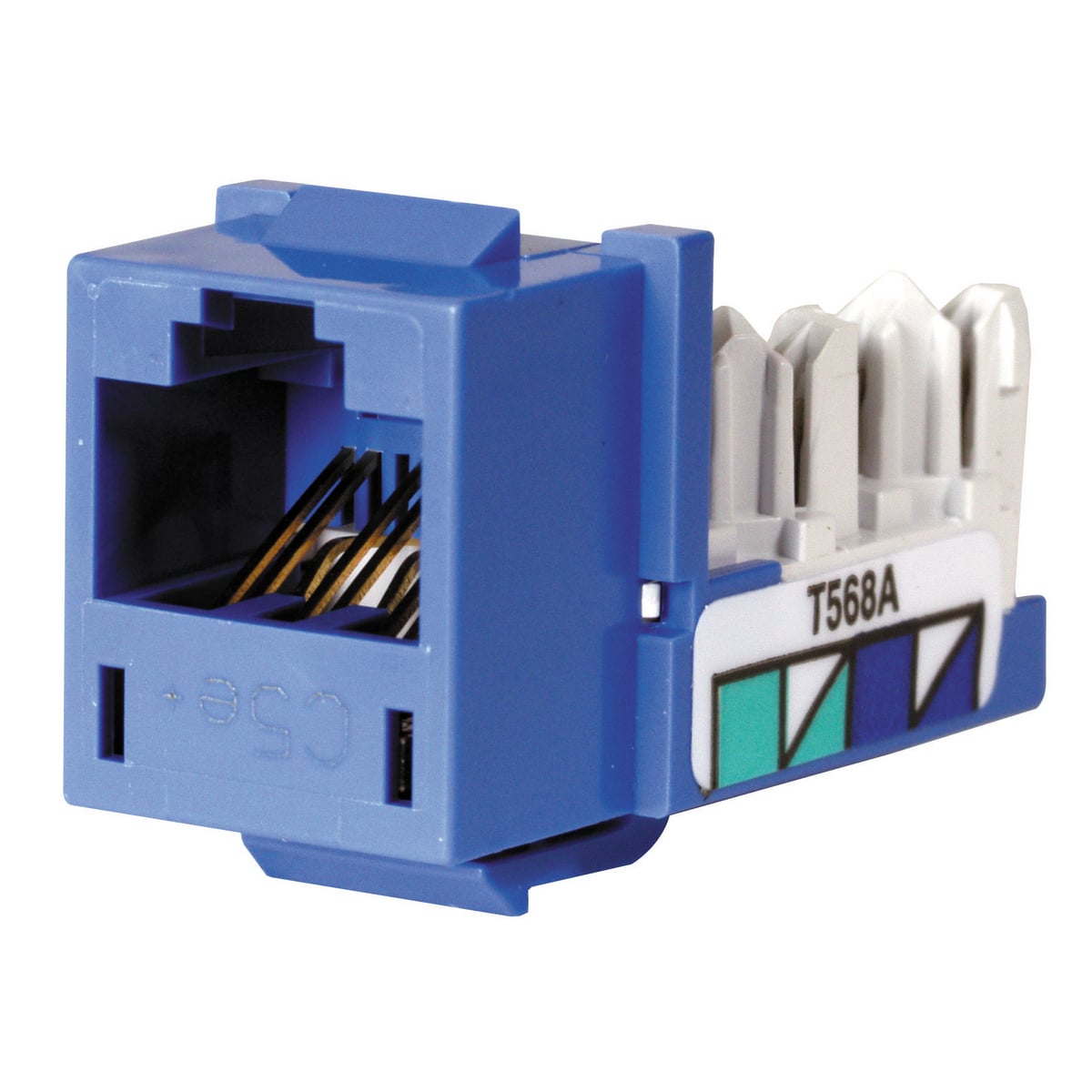 Telephone/Data, Jack, XCELERATOR, Cat 5e, Blue