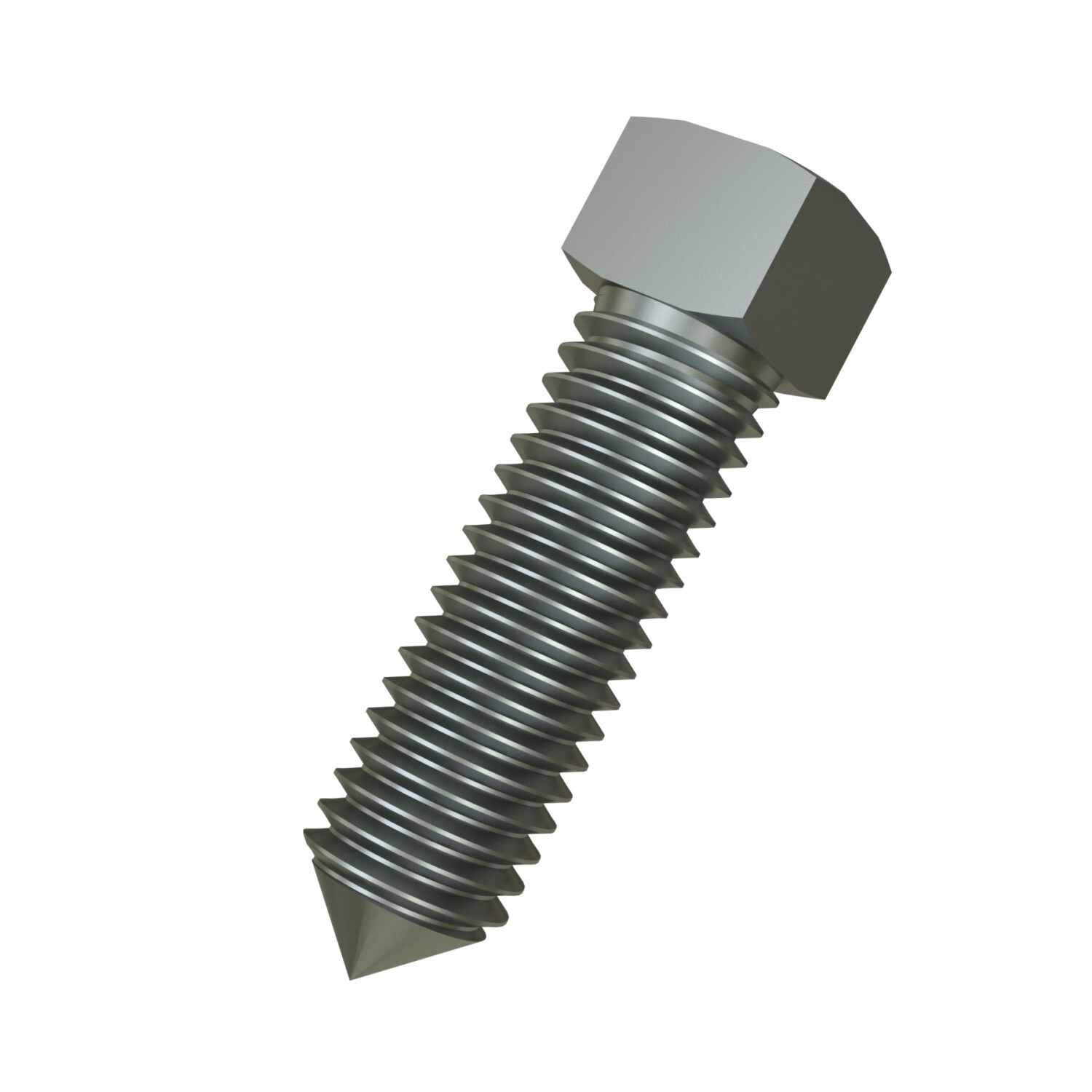 UNISTRUT CONE POINT SCREW, 1/2", 1/2"x 1/2"x 1-1/2", EG