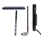 Rack- and Panel-Mount PDU 10 Rec 20A Surge Twist, 19-in length, Black, Steel