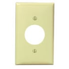 1-Gang Single 1.406-Inch Hole Device Receptacle Wallplate, Ivory