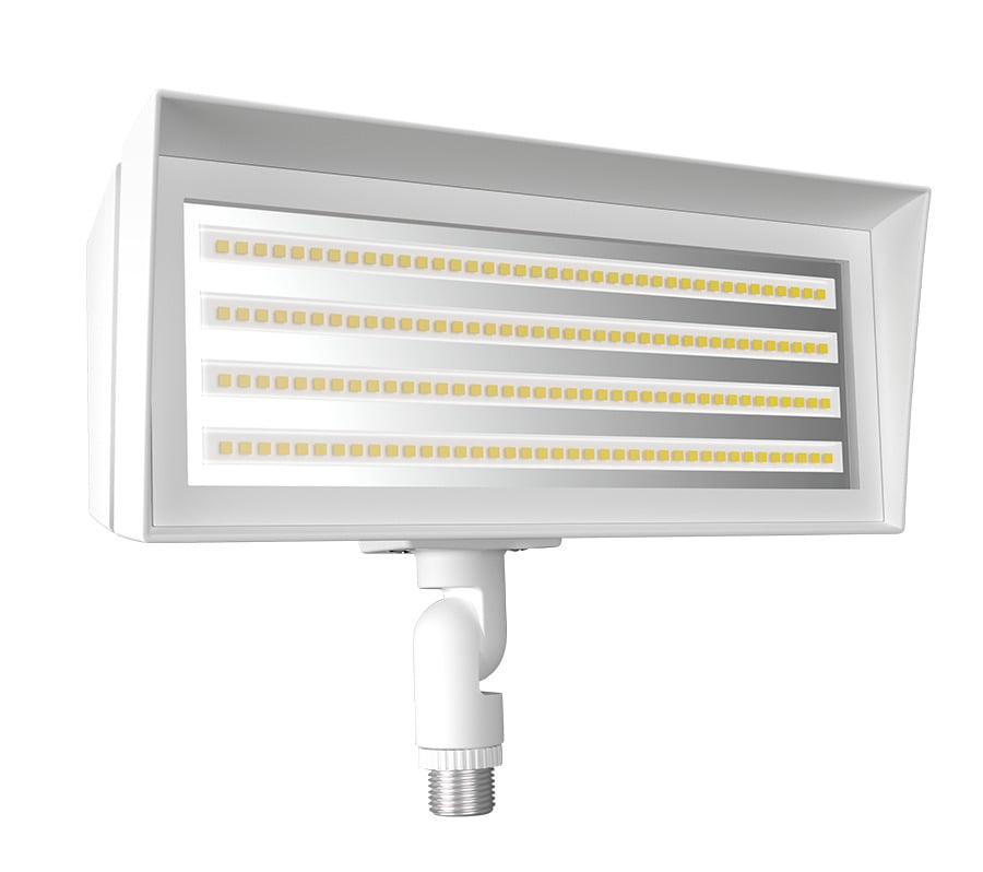 Floodlights 2615-6243 Lumens Ffled Small Field Adjustable 5000K/4000K 120V-277V Knuckle Mount White