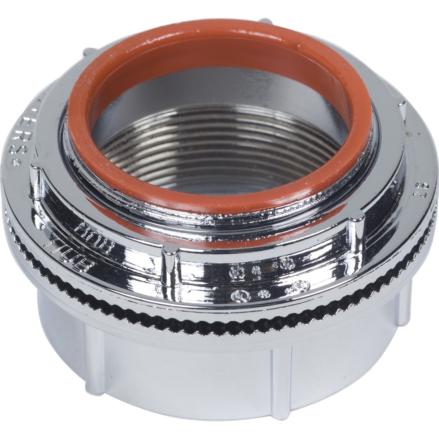 Accessory, watertight hub, Safety Switch, 2 in hub, chrome plated