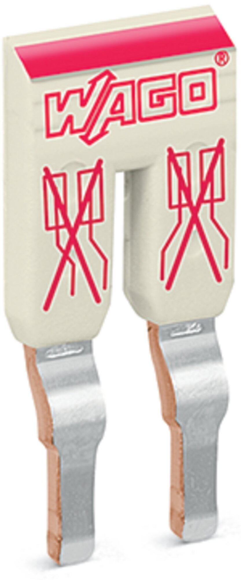 Staggered jumper; 2-way; insulated; light gray