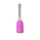 Polypropylene-Insulated Ferrule, Total Length .416 Inches/10.5mm, Pin Length .236 Inches/6.0mm, Pin Diameter .031 Inches/.8mm, Base Diameter .079 Inches/2.0mm, Wire Range #22 AWG/.34mm2, Color Purple, Copper, Tin Plated