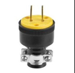 1737 Insulated Clamp Threaded Conduit Connector, 3/4 in Trade, 1-1/8 in Cable Openings, For Use With Armored Cable and Flexible Metallic Conduit Fittings, Malleable Iron, Zinc Plated