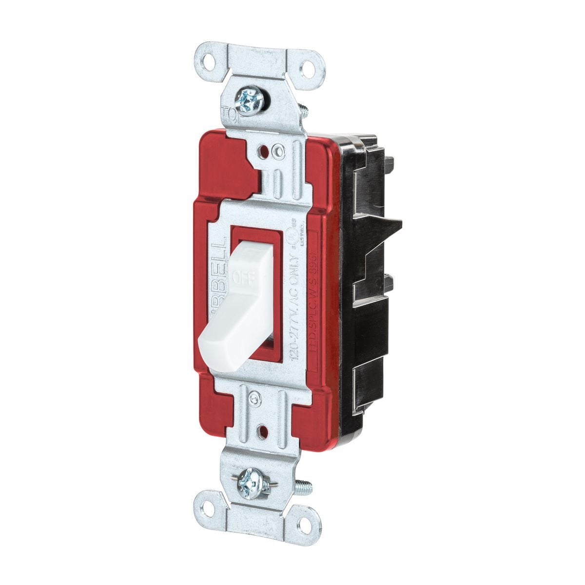 CSB320STW EdgeConnect 3-Way Toggle Switch, 120/277 V, 20 A, 3 W Power Rating, 2-Position Contact