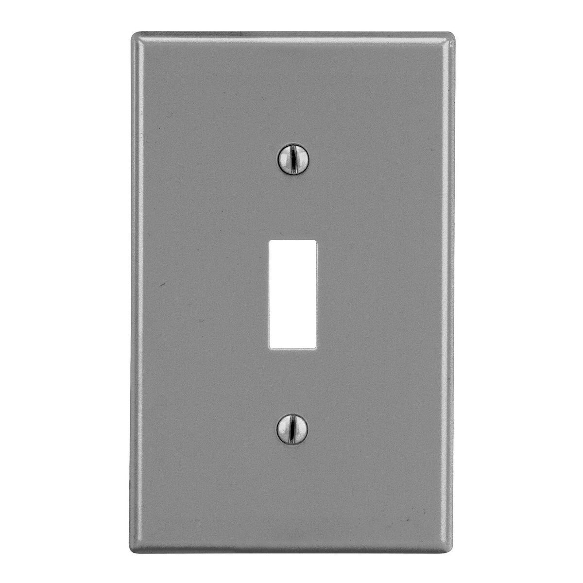 Wallplate, Toggle, 1-Gang, Gray