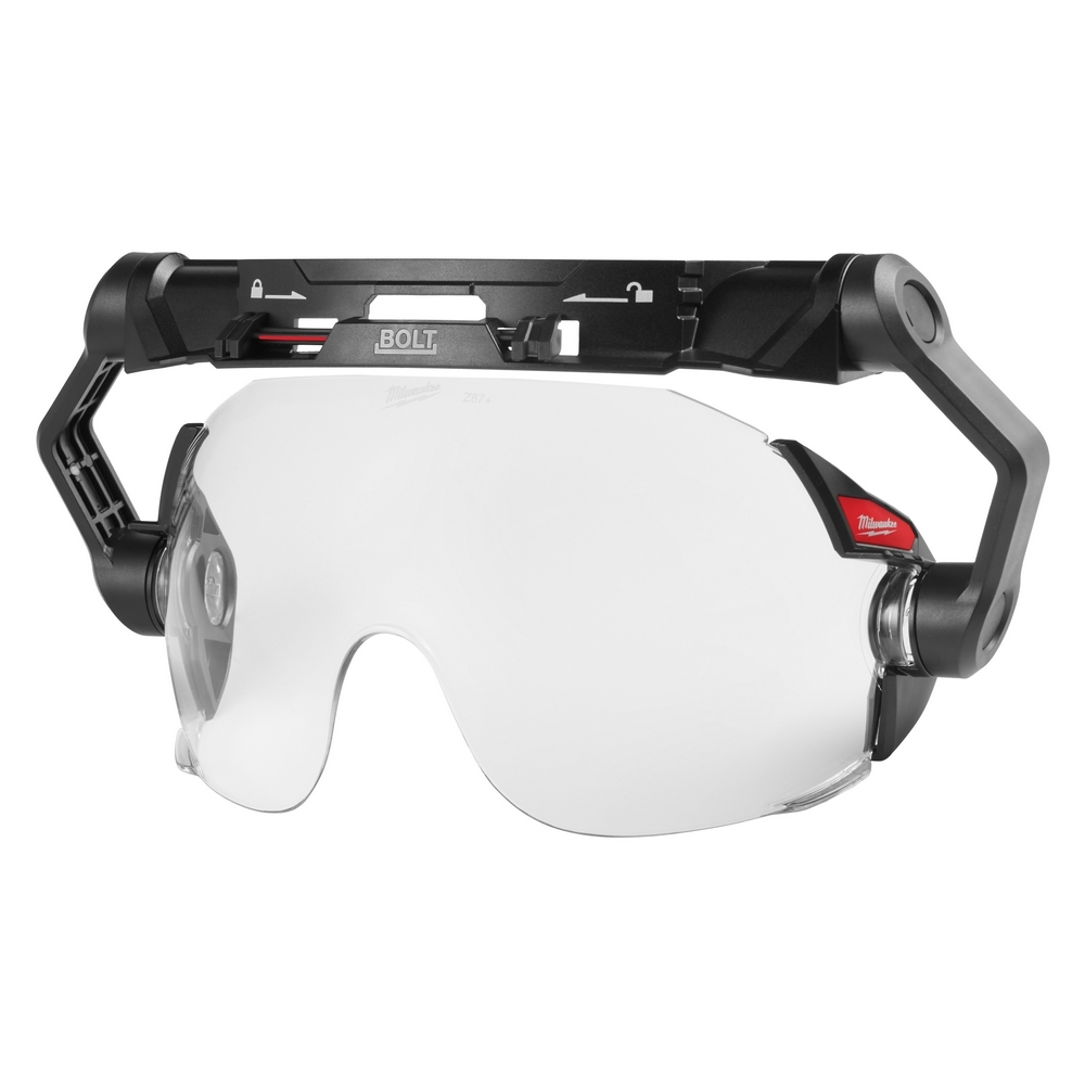 BOLT Eye Visor - Clear Dual Coat Lens (Compatible with Milwaukee Safety Helmets & Hard Hats)