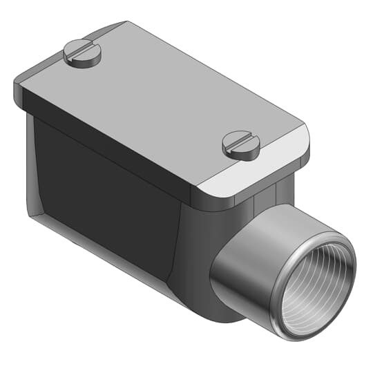 3/4 Inch Entrance Ells, Aluminum, for Use with Rigid/IMC Conduit
