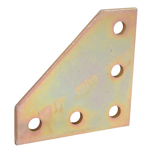 Plate, Five Hole Corner, Length 5-3/8 Inches, Width 5-3/8 Inches, Hole Diameter 9/16 Inch, Steel