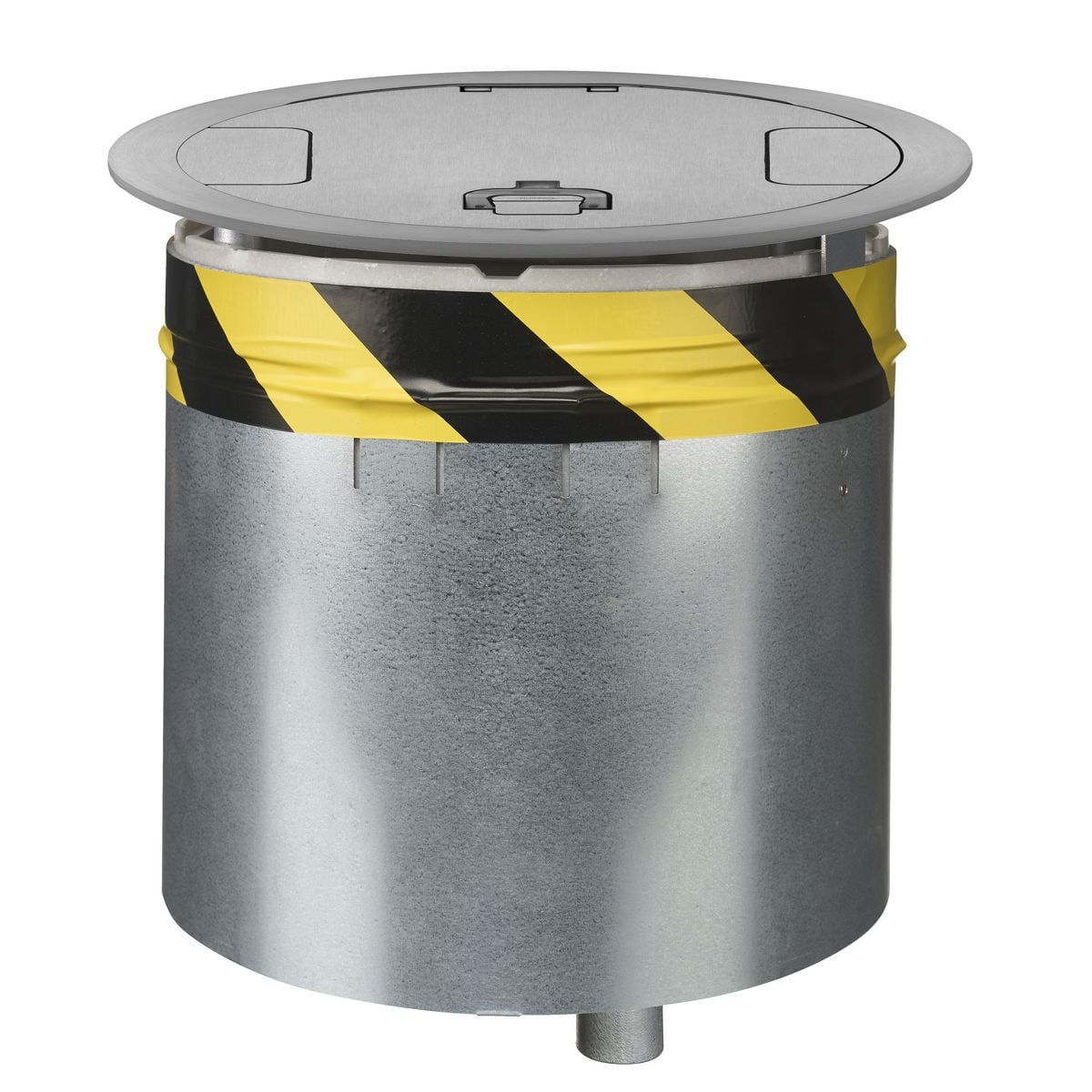 Fire Rated Poke Throughs, Recessed 10" Series, Kit, Includes (1) S1R10PTFIT, (1) S1R10CVRALU, (2) S1R10PSPREPBRKT, (4) S1R10CBFPT, (3) S1R10PBFBLANK, (1) S1R10PBF075, (1) S1R10CENTERDIV, (1) S1R10PERIMDIV