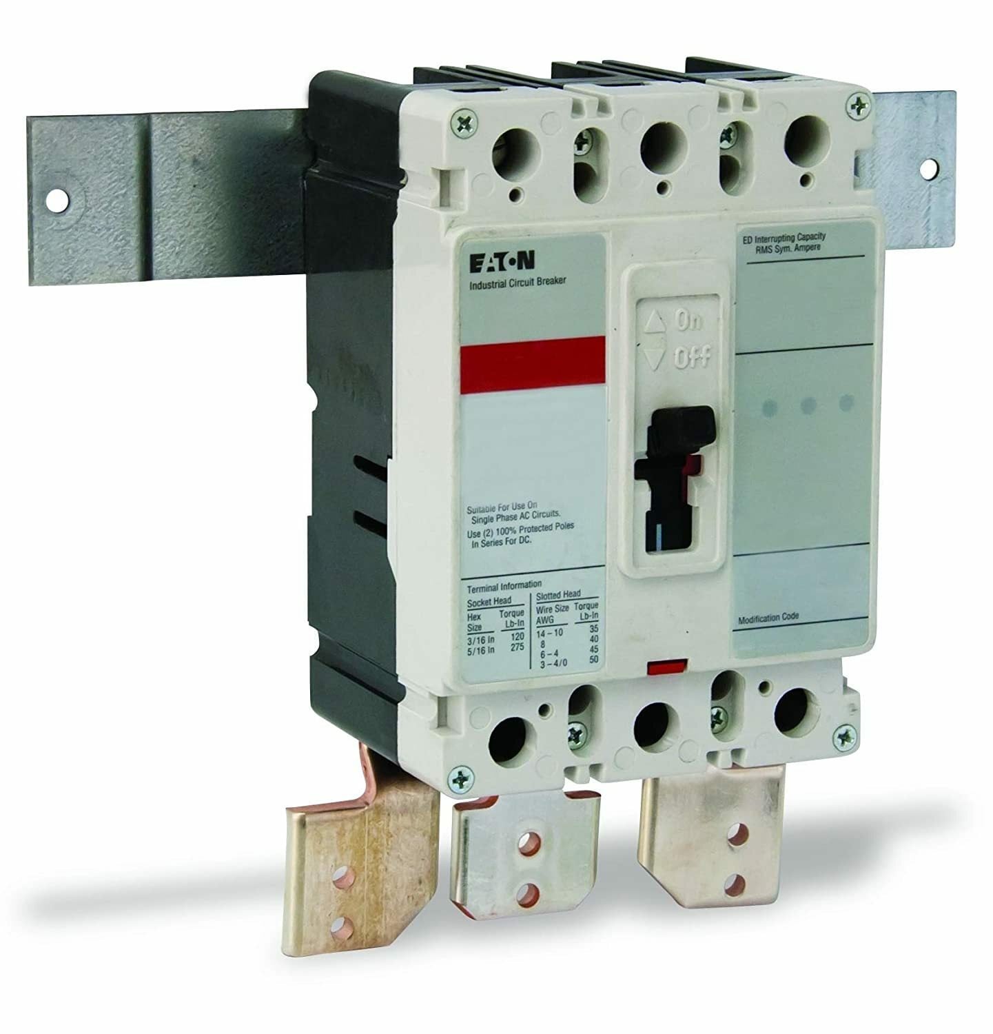 MAIN OR SUBFEED BKR KIT 240V 1 OR 3PH 125A ED BOTTOM MTG