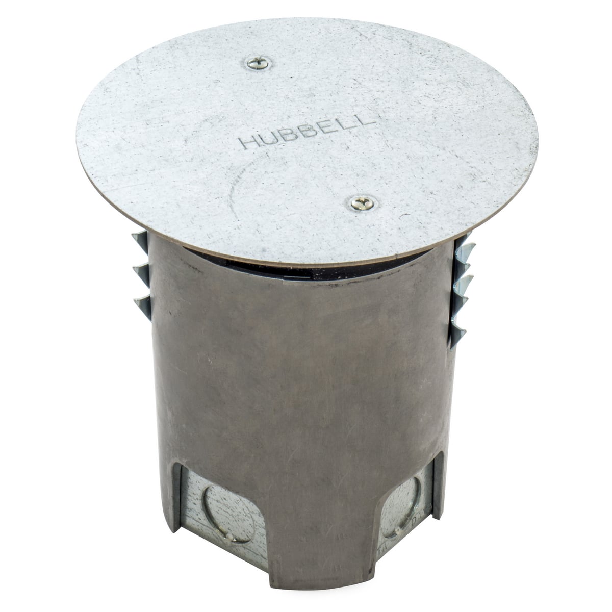 Raised Access or Wood Floorboxes, Recessed 4" Series, Cast Aluminum Box with Temporary Cover, No Recessed Cover or Subplates