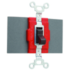 Double Pole, Double Throw Switch, 20 amps, 120/277 volts, Brown.