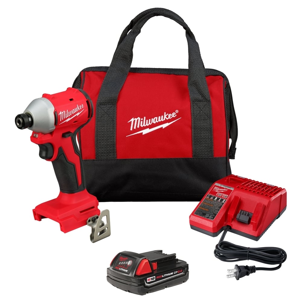 M18 Compact Brushless 1/4" Hex Impact Driver Kit