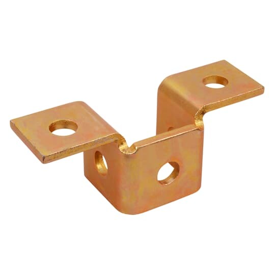 Fitting, Wing Shape, Length 5-13/32 Inches, Height 2 Inches, Channel Size 1-5/8 Inches X 1-21/32 Inches, Hole Diameter 1 Inch, Steel