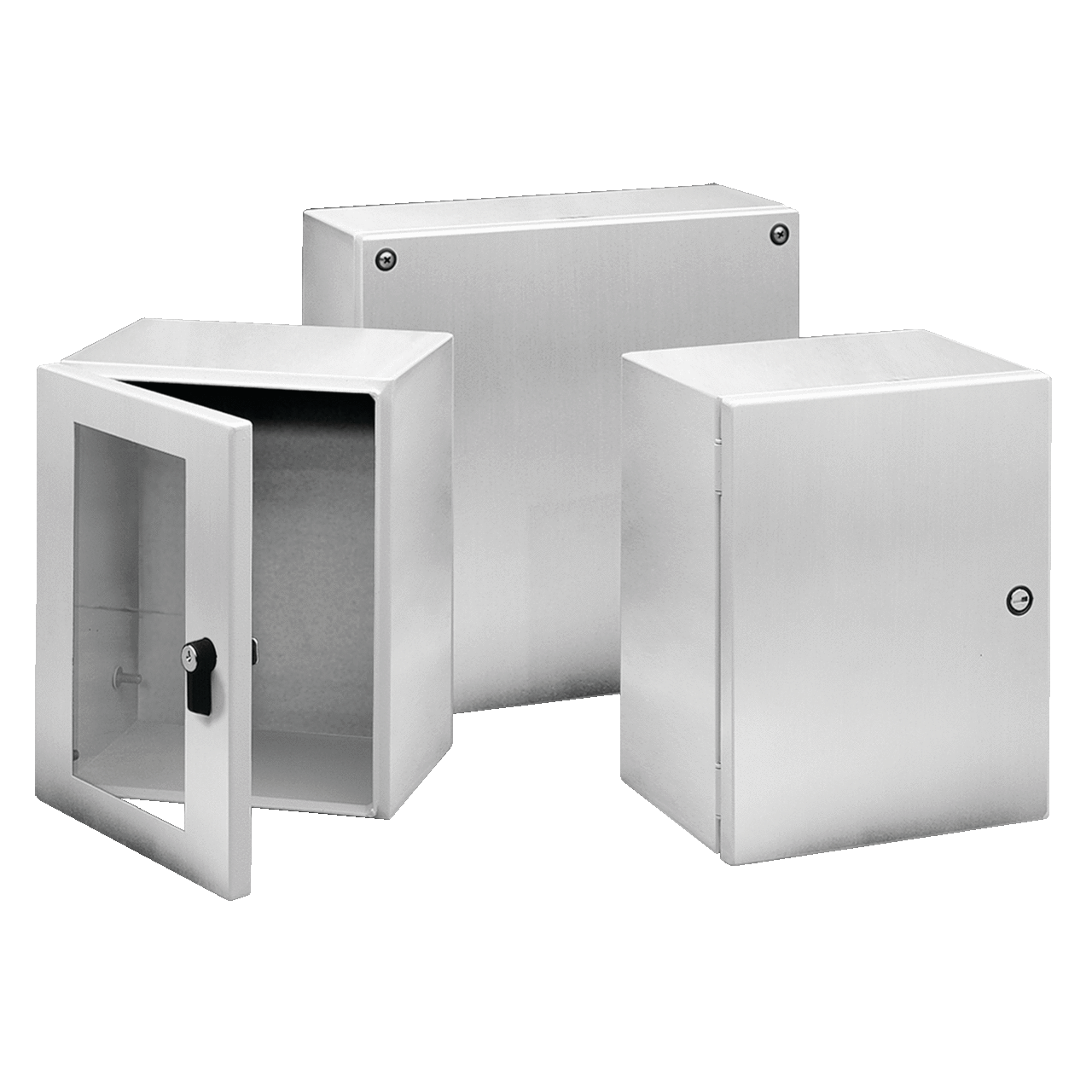 LWC252015SS6 InLine A54S Window Door Instrumentation Enclosure, 250 mm L x 200 mm W x 150 mm D, NEMA 4/4X/12/IP66 NEMA Rating, 316L Stainless Steel