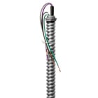 EPCO, Fixture Whip, Stranded Wire, Number Of Conductors: 5, Conductor Size: (3) 14 AWG (Black,White,Green) (2) 16 AWG (Purple,Gray), Voltage Rating: 120 V, Insulation Material: THHN, Length: 6 FT, Conduit Size 1/2 IN, Includes: Screw-In Lock Nut Connectors